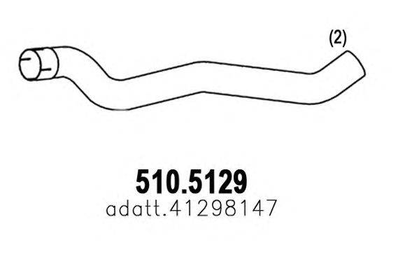 Труба выхлопного газа ASSO 510.5129