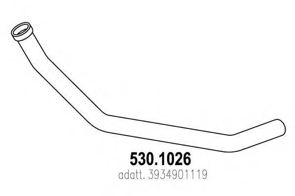 Труба выхлопного газа ASSO 530.1026