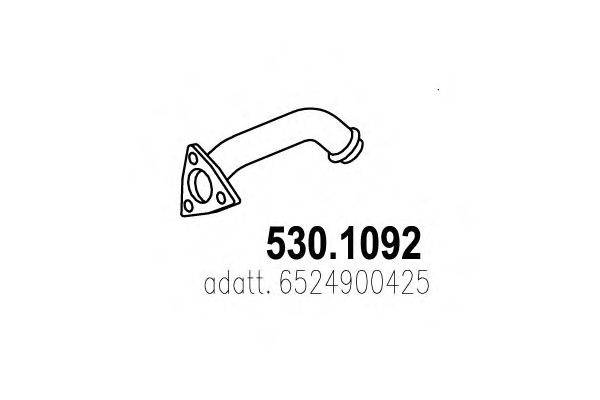 Труба выхлопного газа ASSO 530.1092