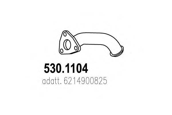 Труба выхлопного газа ASSO 530.1104