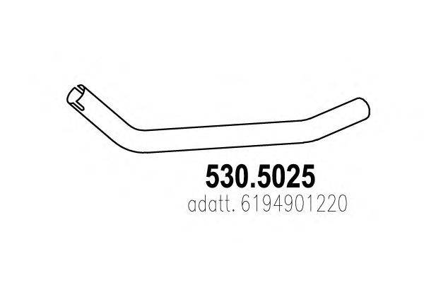 Труба выхлопного газа ASSO 530.5025