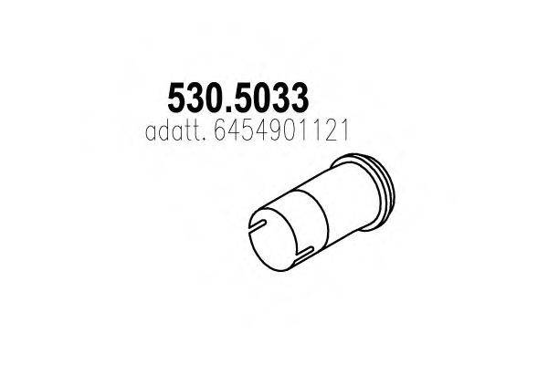 Труба выхлопного газа ASSO 530.5033