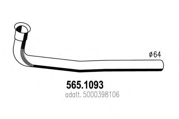 Труба выхлопного газа ASSO 565.1093