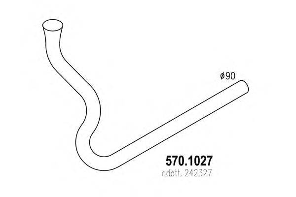 Труба выхлопного газа ASSO 570.1027