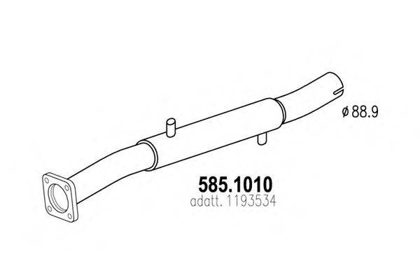 Труба выхлопного газа ASSO 585.1010