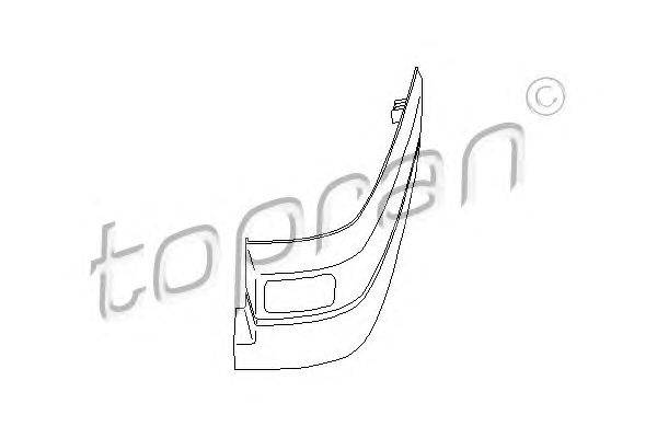 Облицовка / защитная накладка, буфер TOPRAN 104096