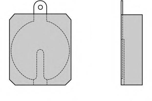 Комплект тормозных колодок, дисковый тормоз E.T.F. 12-0013