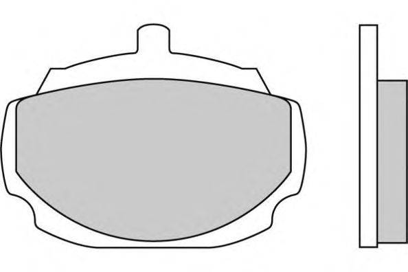 Комплект тормозных колодок, дисковый тормоз E.T.F. 12-0033