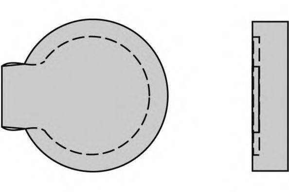 Комплект тормозных колодок, дисковый тормоз E.T.F. 20307