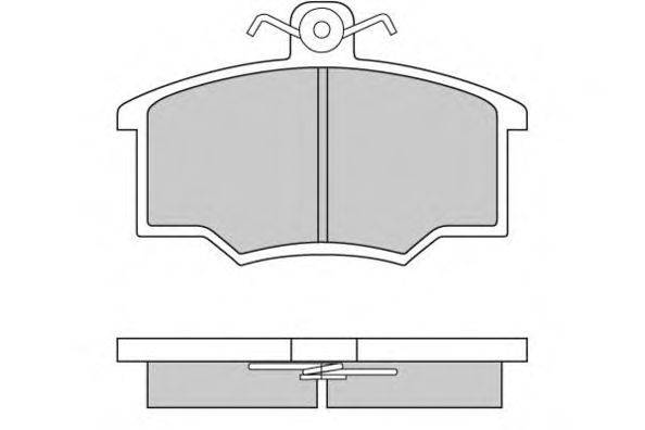 Комплект тормозных колодок, дисковый тормоз E.T.F. 12-0143
