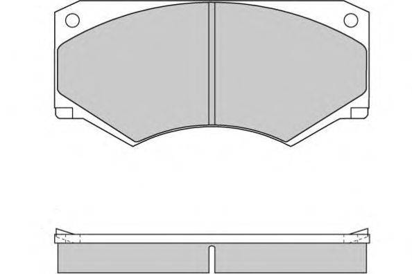 Комплект тормозных колодок, дисковый тормоз E.T.F. 20465