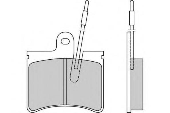 Комплект тормозных колодок, дисковый тормоз E.T.F. 12-0161