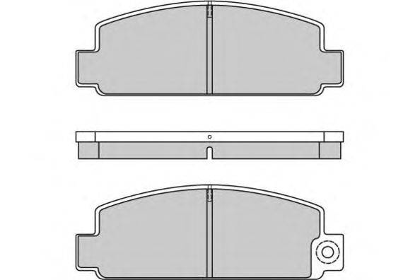 Комплект тормозных колодок, дисковый тормоз E.T.F. 20540