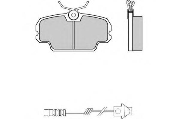 Комплект тормозных колодок, дисковый тормоз E.T.F. 12-0226