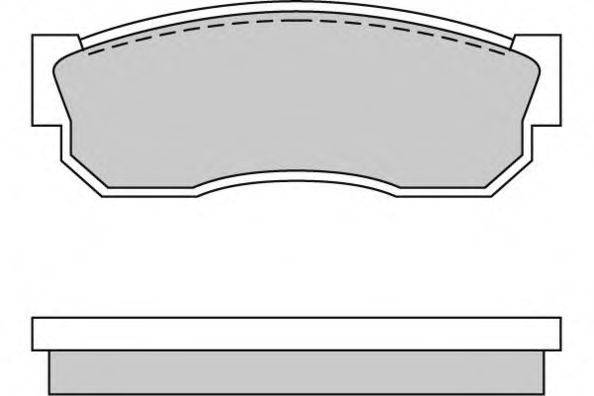 Комплект тормозных колодок, дисковый тормоз E.T.F. 12-0246