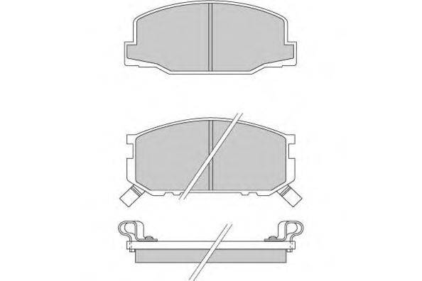 Комплект тормозных колодок, дисковый тормоз E.T.F. 12-0272