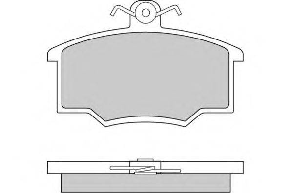 Комплект тормозных колодок, дисковый тормоз E.T.F. 12-0281