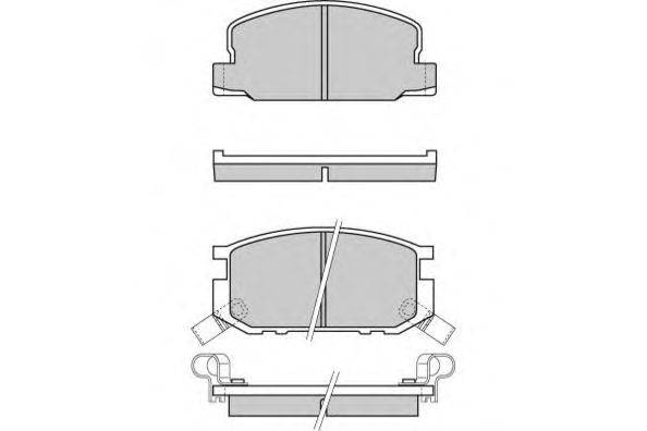 Комплект тормозных колодок, дисковый тормоз AKEBONO A102
