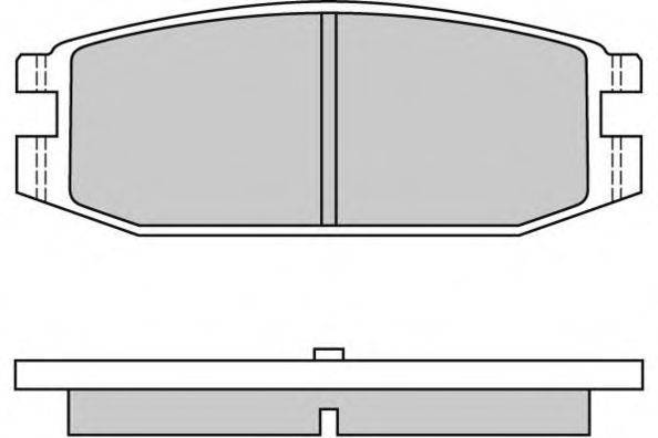 Комплект тормозных колодок, дисковый тормоз E.T.F. 120331