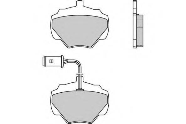 Комплект тормозных колодок, дисковый тормоз E.T.F. 12-0361