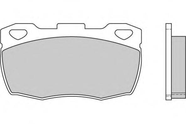 Комплект тормозных колодок, дисковый тормоз E.T.F. 12-0401