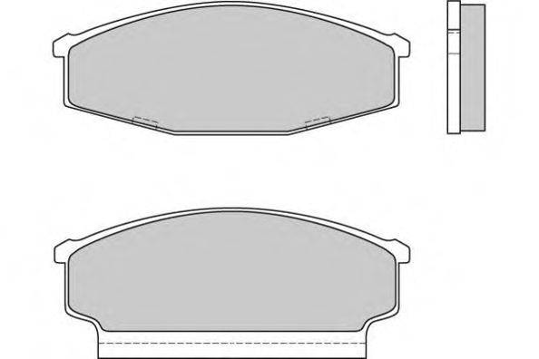 Комплект тормозных колодок, дисковый тормоз E.T.F. 23370