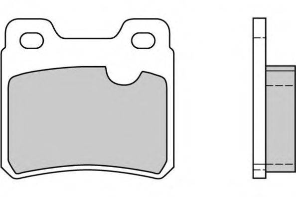 Комплект тормозных колодок, дисковый тормоз E.T.F. 21140
