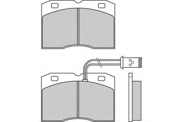 Комплект тормозных колодок, дисковый тормоз E.T.F. 29041
