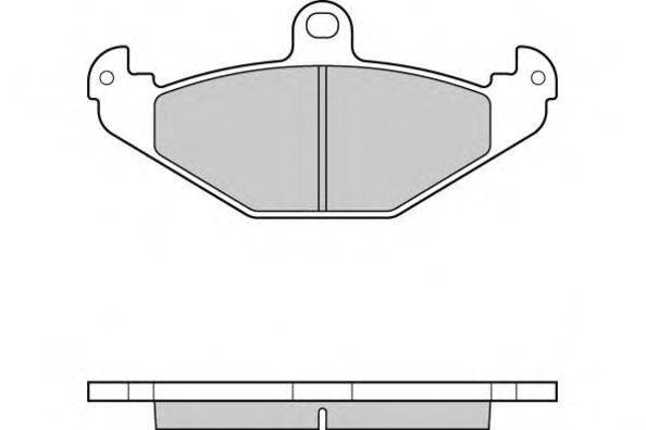 Комплект тормозных колодок, дисковый тормоз E.T.F. 20358