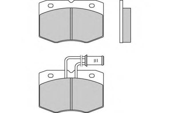 Комплект тормозных колодок, дисковый тормоз E.T.F. 12-0556