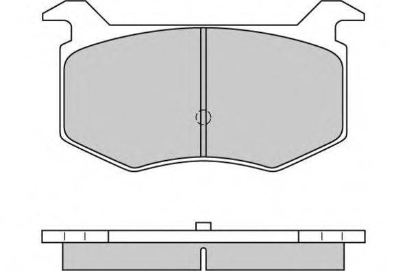 Комплект тормозных колодок, дисковый тормоз E.T.F. 12-0576