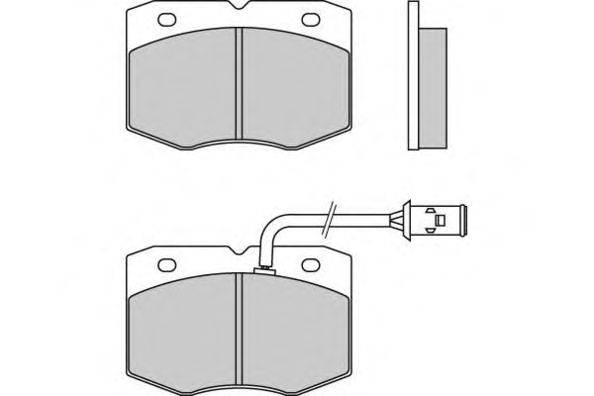 Комплект тормозных колодок, дисковый тормоз E.T.F. 120609