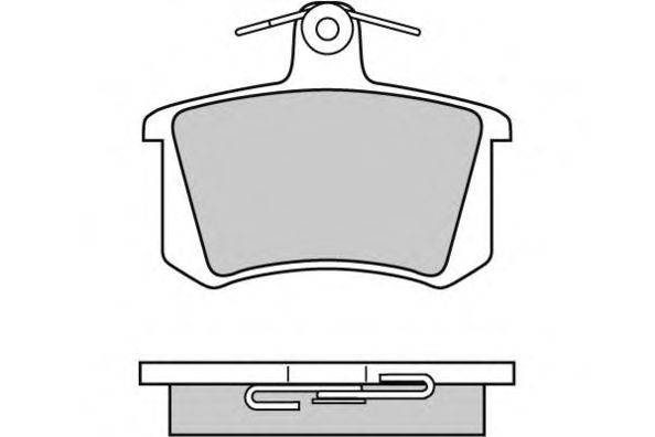 Комплект тормозных колодок, дисковый тормоз E.T.F. 12-0612