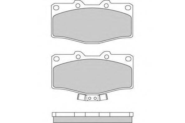 Комплект тормозных колодок, дисковый тормоз E.T.F. 21784