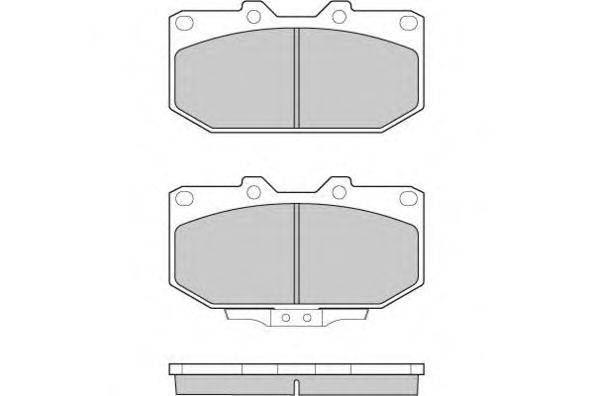Комплект тормозных колодок, дисковый тормоз E.T.F. 12-0649