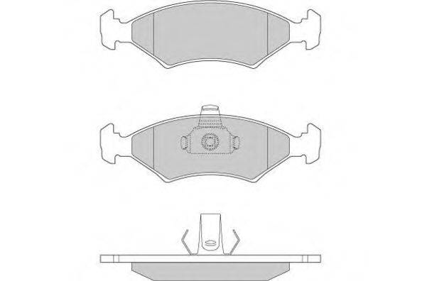 Комплект тормозных колодок, дисковый тормоз E.T.F. 12-0675