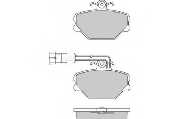 Комплект тормозных колодок, дисковый тормоз E.T.F. 12-0693