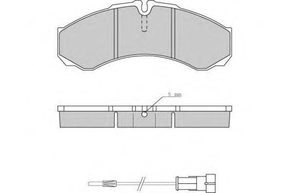 Комплект тормозных колодок, дисковый тормоз E.T.F. 12-0706