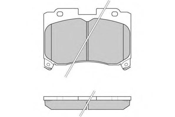 Комплект тормозных колодок, дисковый тормоз E.T.F. 12-0740