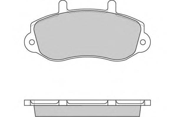Комплект тормозных колодок, дисковый тормоз E.T.F. 12-0767