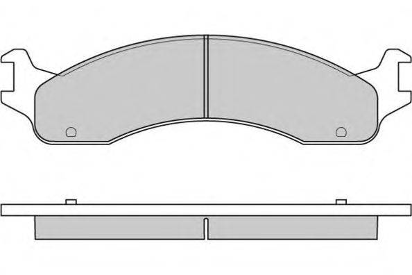 Комплект тормозных колодок, дисковый тормоз E.T.F. 12-0830