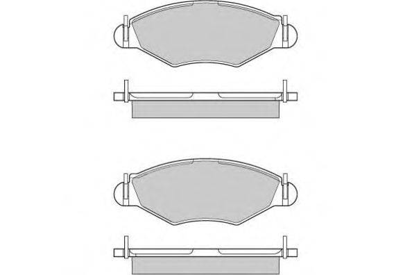 Комплект тормозных колодок, дисковый тормоз E.T.F. 23598