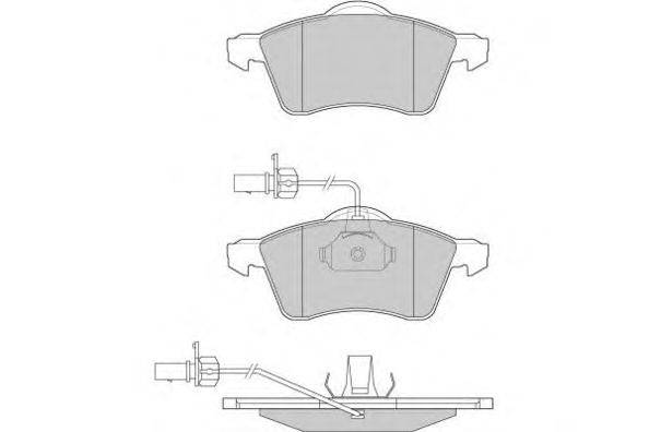 Комплект тормозных колодок, дисковый тормоз E.T.F. 12-0868