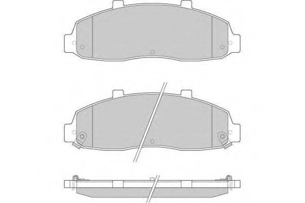Комплект тормозных колодок, дисковый тормоз E.T.F. 12-0877