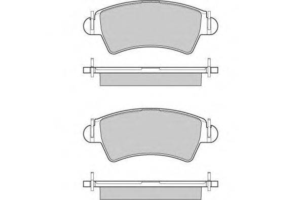 Комплект тормозных колодок, дисковый тормоз E.T.F. 12-0879