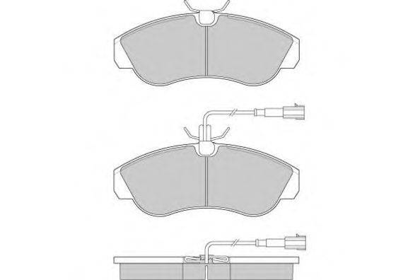Комплект тормозных колодок, дисковый тормоз E.T.F. 12-0889
