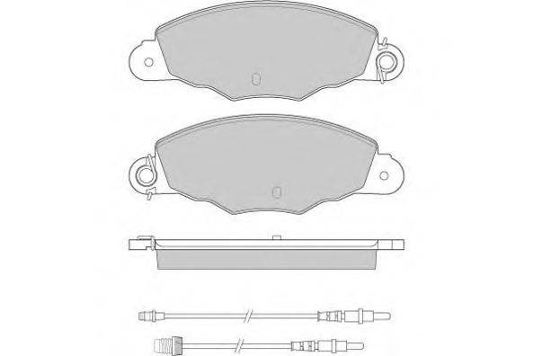 Комплект тормозных колодок, дисковый тормоз E.T.F. 23134