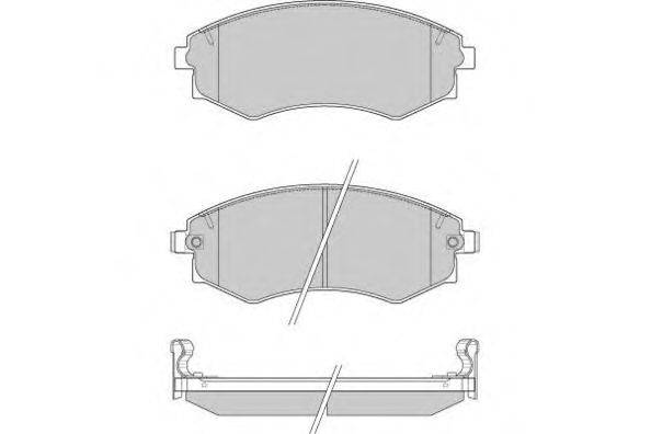 Комплект тормозных колодок, дисковый тормоз E.T.F. 12-0941