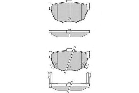 Комплект тормозных колодок, дисковый тормоз E.T.F. 12-0967