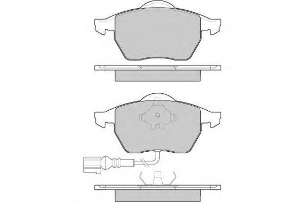 Комплект тормозных колодок, дисковый тормоз E.T.F. 120984